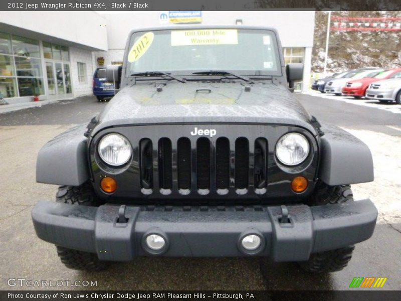 Black / Black 2012 Jeep Wrangler Rubicon 4X4