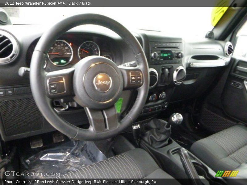 Black / Black 2012 Jeep Wrangler Rubicon 4X4