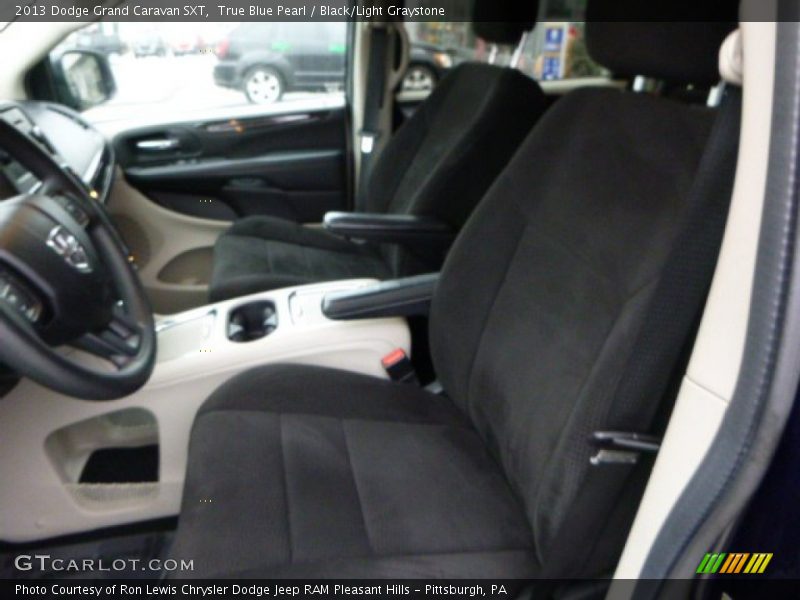 True Blue Pearl / Black/Light Graystone 2013 Dodge Grand Caravan SXT