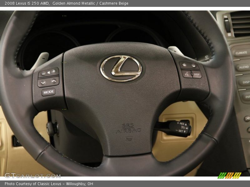 Golden Almond Metallic / Cashmere Beige 2008 Lexus IS 250 AWD