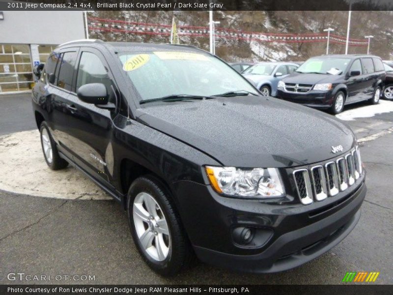Brilliant Black Crystal Pearl / Dark Slate Gray 2011 Jeep Compass 2.4 4x4