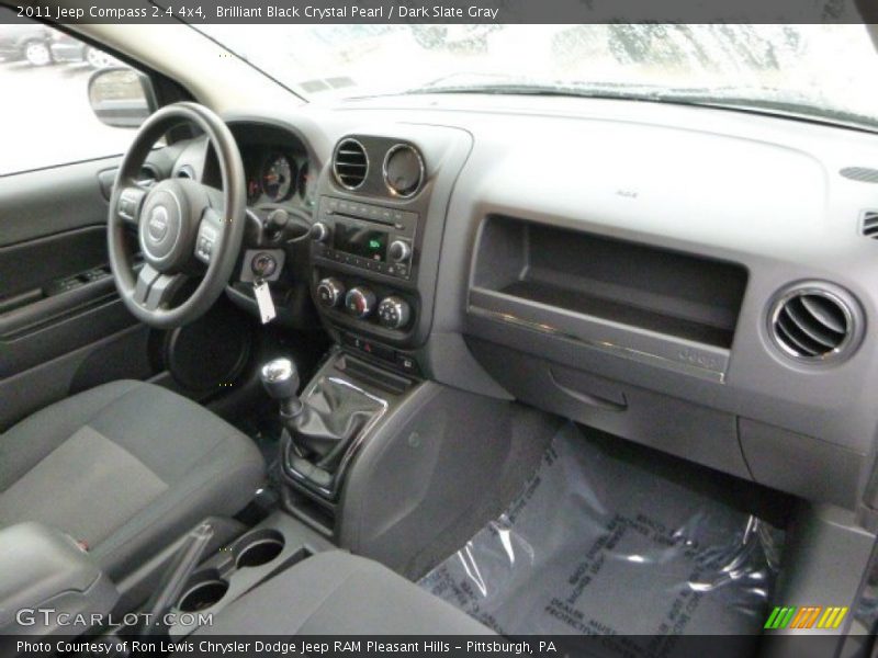 Brilliant Black Crystal Pearl / Dark Slate Gray 2011 Jeep Compass 2.4 4x4