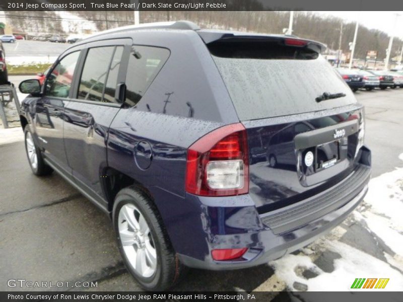 True Blue Pearl / Dark Slate Gray/Light Pebble 2014 Jeep Compass Sport