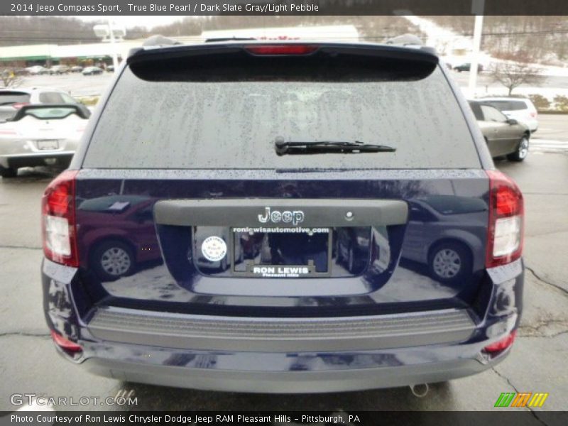 True Blue Pearl / Dark Slate Gray/Light Pebble 2014 Jeep Compass Sport