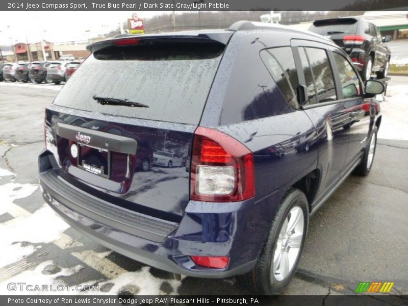 True Blue Pearl / Dark Slate Gray/Light Pebble 2014 Jeep Compass Sport
