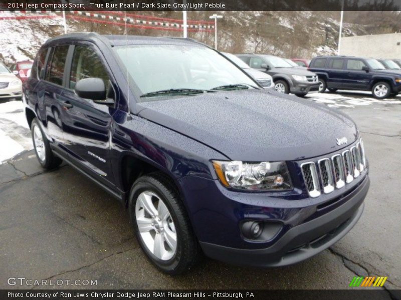 True Blue Pearl / Dark Slate Gray/Light Pebble 2014 Jeep Compass Sport