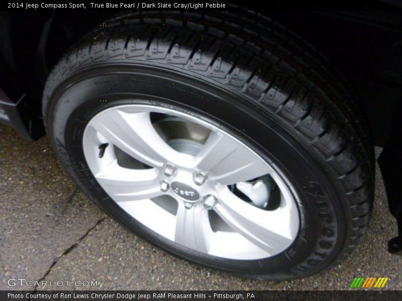 True Blue Pearl / Dark Slate Gray/Light Pebble 2014 Jeep Compass Sport