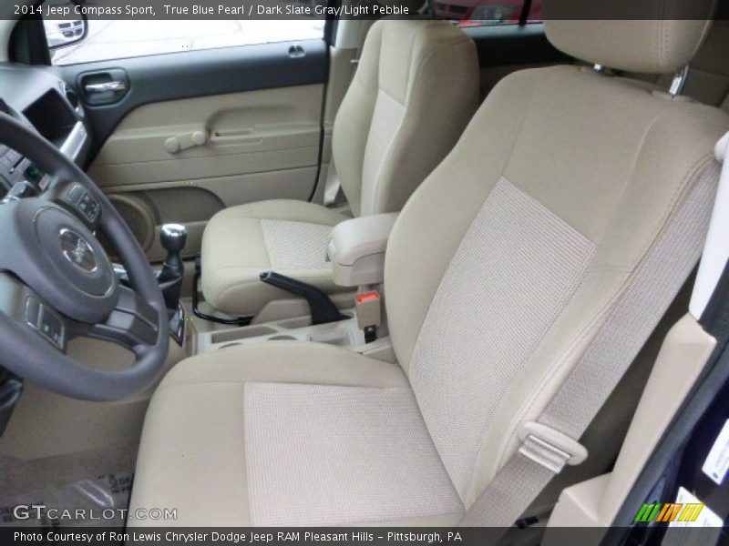 True Blue Pearl / Dark Slate Gray/Light Pebble 2014 Jeep Compass Sport