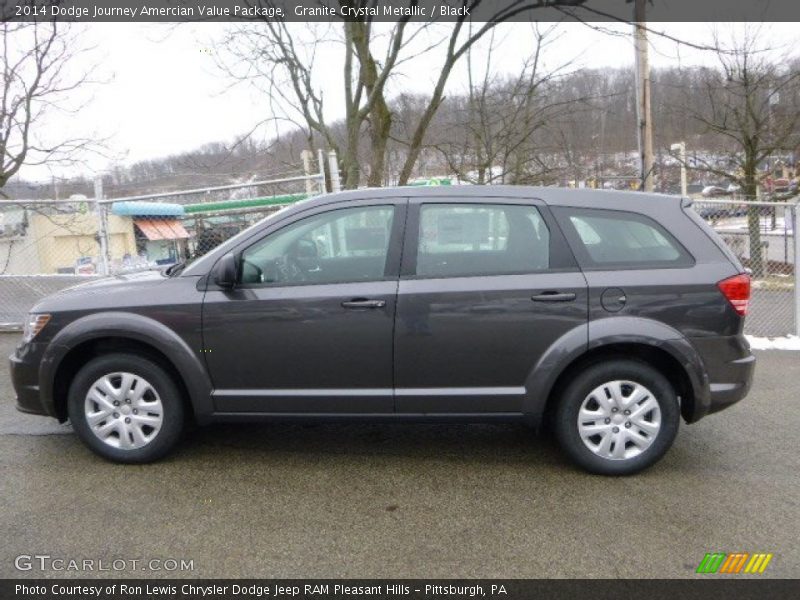 Granite Crystal Metallic / Black 2014 Dodge Journey Amercian Value Package