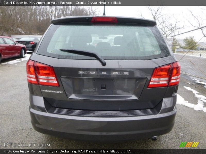 Granite Crystal Metallic / Black 2014 Dodge Journey Amercian Value Package