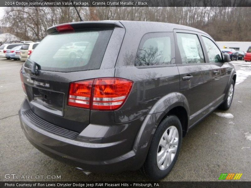 Granite Crystal Metallic / Black 2014 Dodge Journey Amercian Value Package