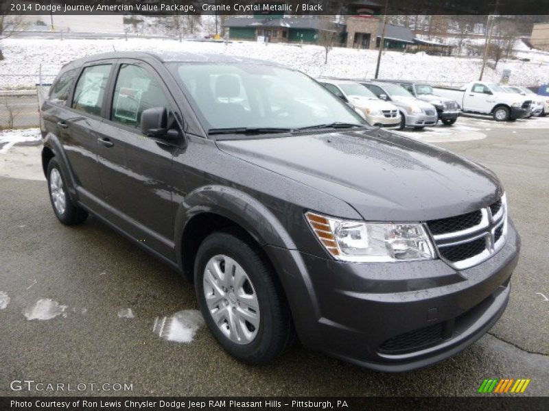 Granite Crystal Metallic / Black 2014 Dodge Journey Amercian Value Package