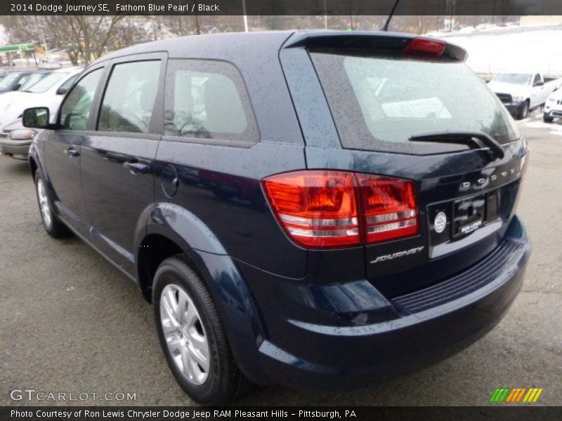 Fathom Blue Pearl / Black 2014 Dodge Journey SE