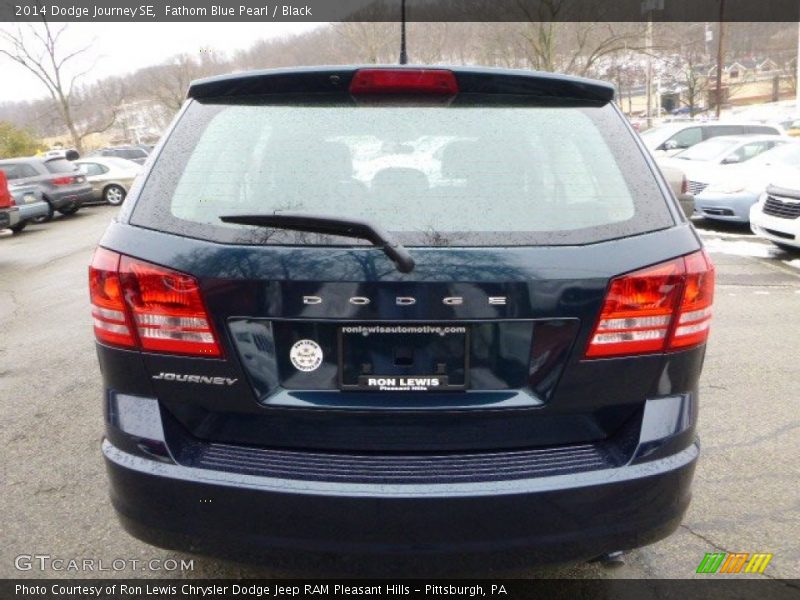 Fathom Blue Pearl / Black 2014 Dodge Journey SE