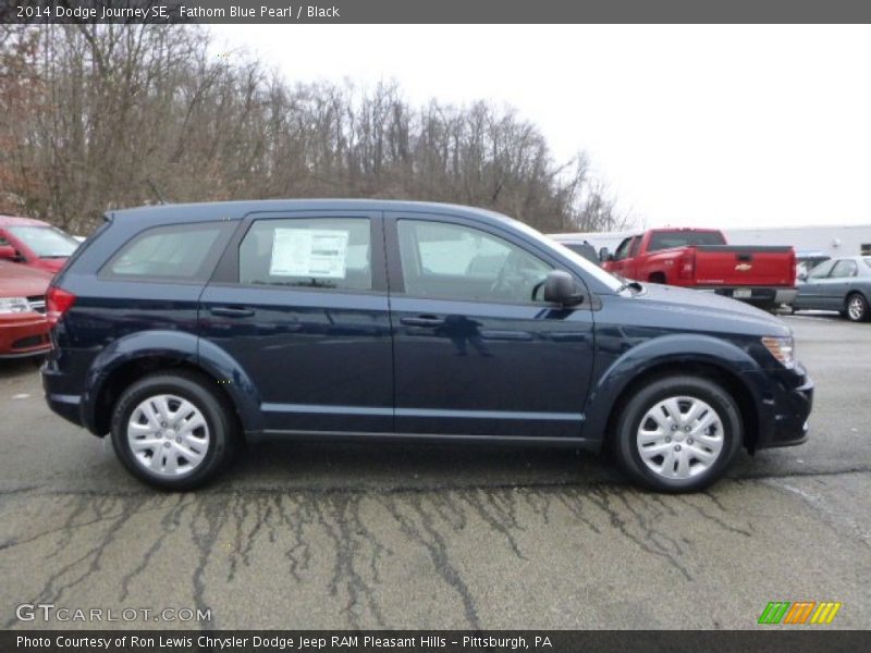 Fathom Blue Pearl / Black 2014 Dodge Journey SE