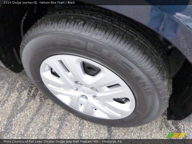 Fathom Blue Pearl / Black 2014 Dodge Journey SE
