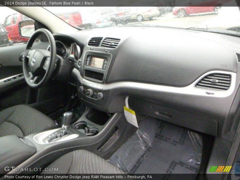 Fathom Blue Pearl / Black 2014 Dodge Journey SE