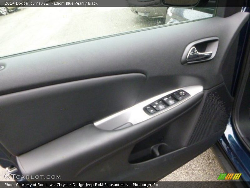 Fathom Blue Pearl / Black 2014 Dodge Journey SE