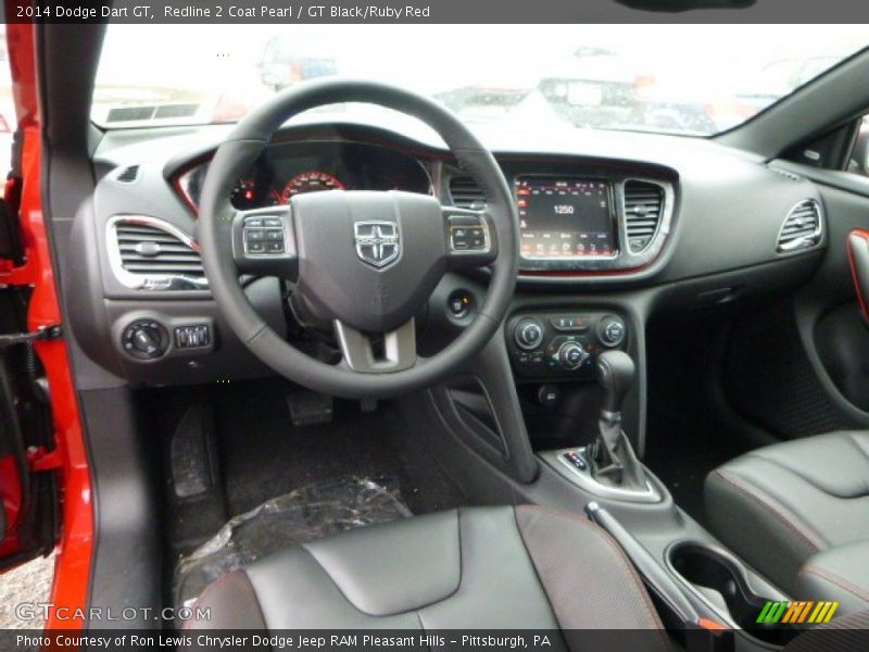  2014 Dart GT GT Black/Ruby Red Interior