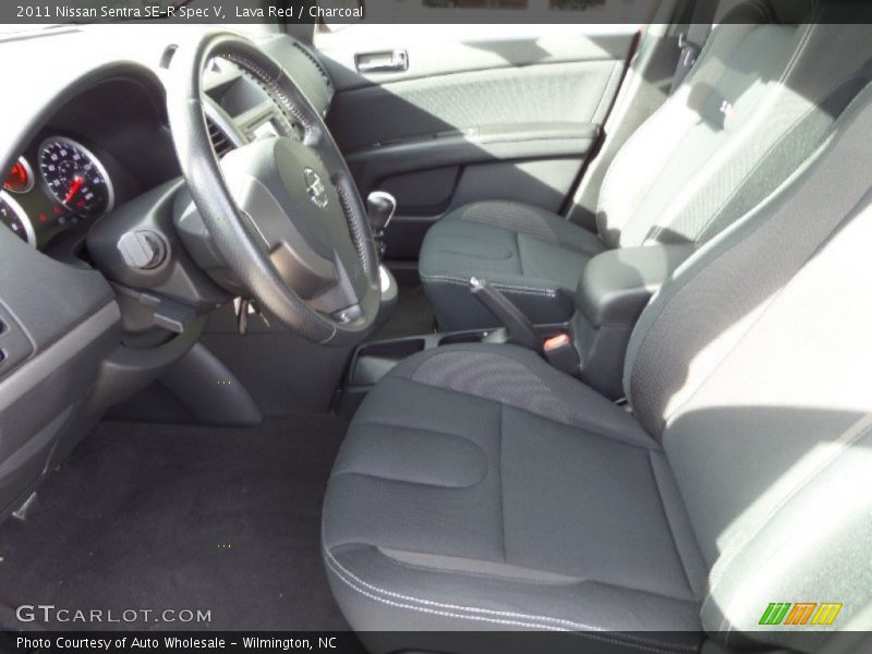 Lava Red / Charcoal 2011 Nissan Sentra SE-R Spec V