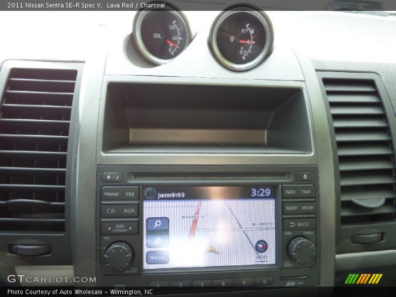 Lava Red / Charcoal 2011 Nissan Sentra SE-R Spec V