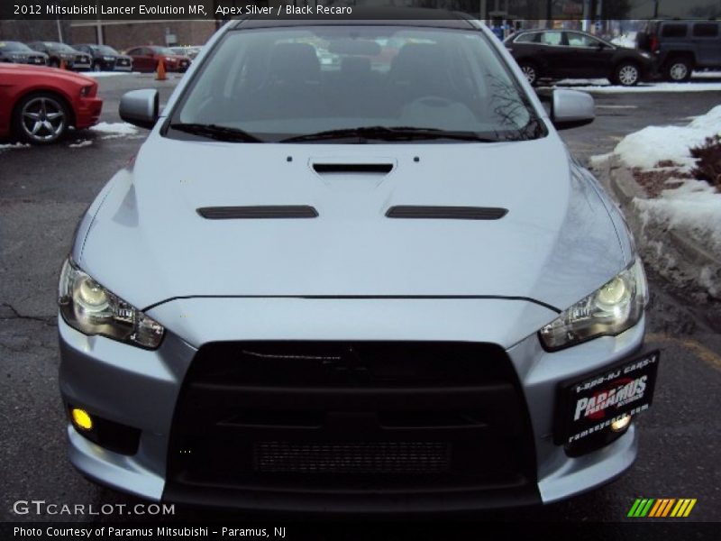 Apex Silver / Black Recaro 2012 Mitsubishi Lancer Evolution MR