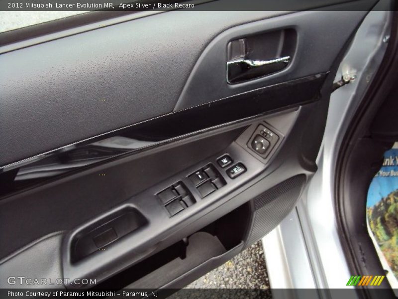 Apex Silver / Black Recaro 2012 Mitsubishi Lancer Evolution MR