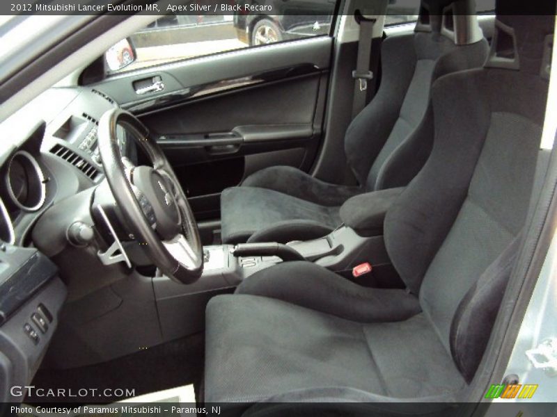  2012 Lancer Evolution MR Black Recaro Interior
