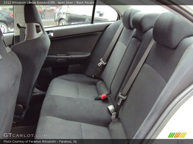 Apex Silver / Black Recaro 2012 Mitsubishi Lancer Evolution MR