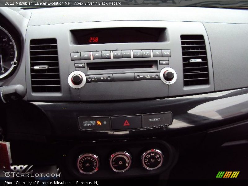 Apex Silver / Black Recaro 2012 Mitsubishi Lancer Evolution MR