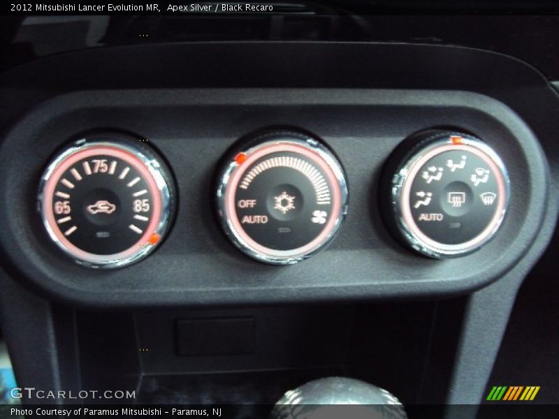 Apex Silver / Black Recaro 2012 Mitsubishi Lancer Evolution MR