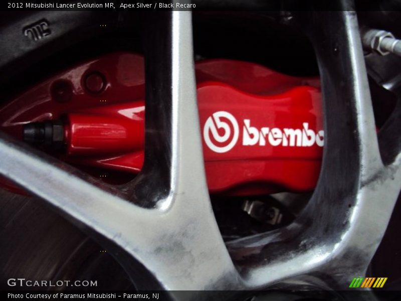 Apex Silver / Black Recaro 2012 Mitsubishi Lancer Evolution MR