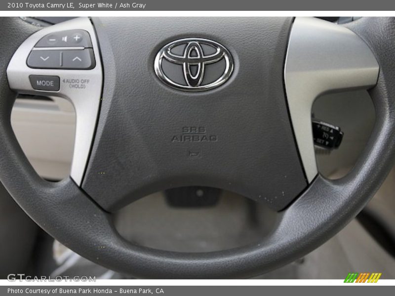 Super White / Ash Gray 2010 Toyota Camry LE