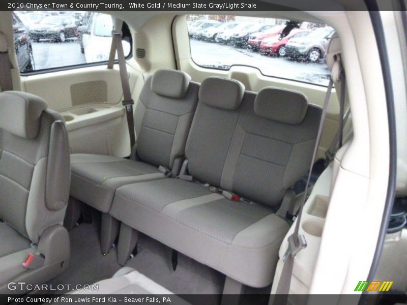 White Gold / Medium Slate Gray/Light Shale 2010 Chrysler Town & Country Touring