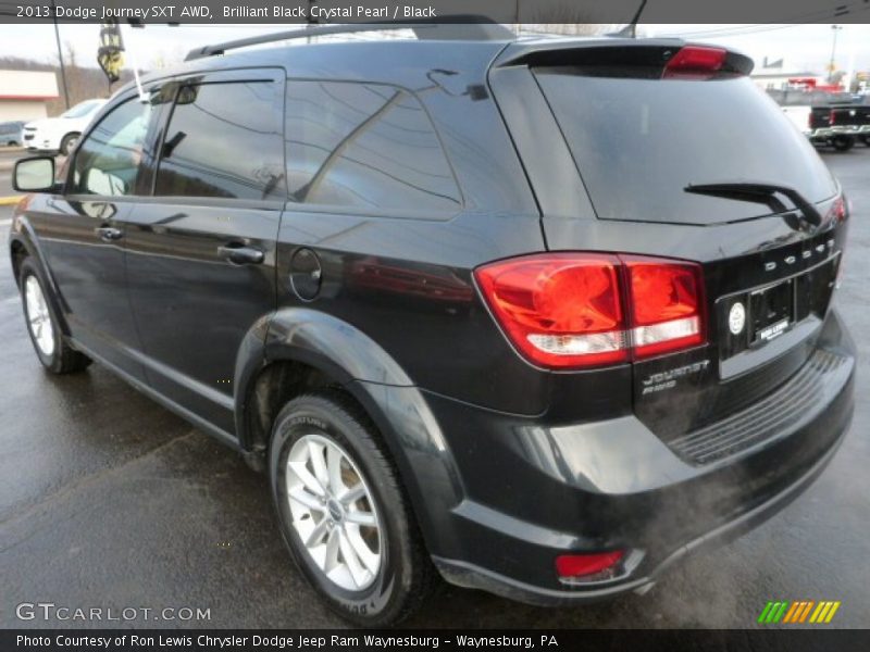 Brilliant Black Crystal Pearl / Black 2013 Dodge Journey SXT AWD