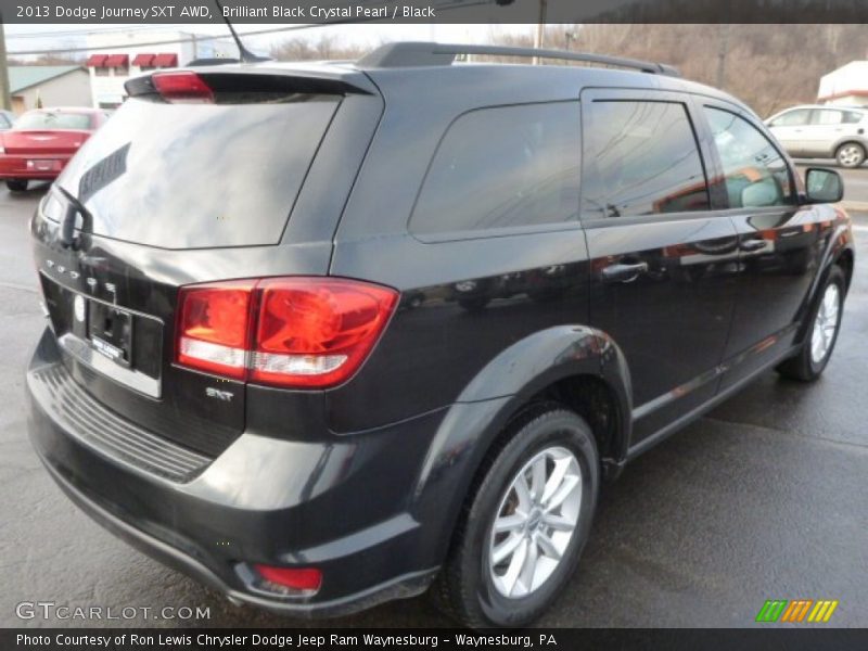 Brilliant Black Crystal Pearl / Black 2013 Dodge Journey SXT AWD