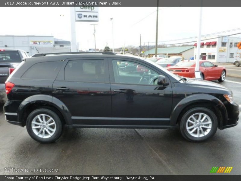 Brilliant Black Crystal Pearl / Black 2013 Dodge Journey SXT AWD