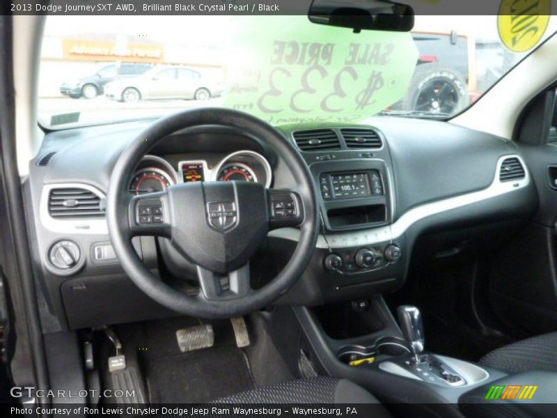 Brilliant Black Crystal Pearl / Black 2013 Dodge Journey SXT AWD