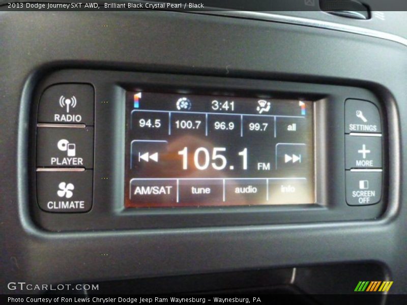 Brilliant Black Crystal Pearl / Black 2013 Dodge Journey SXT AWD