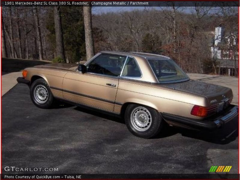 Champagne Metallic / Parchment 1981 Mercedes-Benz SL Class 380 SL Roadster