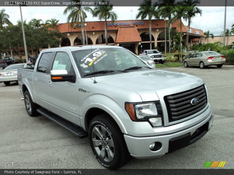 Ingot Silver Metallic / Black 2012 Ford F150 FX2 SuperCrew