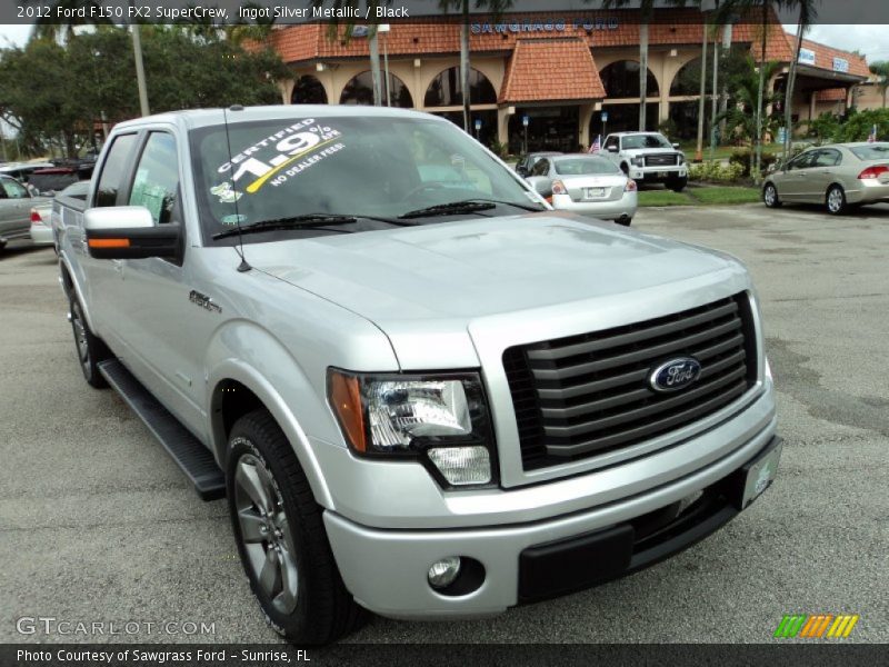 Ingot Silver Metallic / Black 2012 Ford F150 FX2 SuperCrew