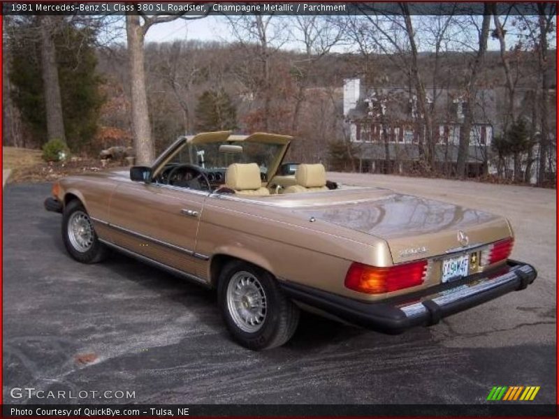 Champagne Metallic / Parchment 1981 Mercedes-Benz SL Class 380 SL Roadster