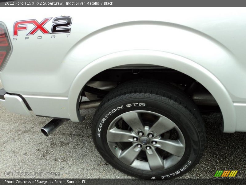 Ingot Silver Metallic / Black 2012 Ford F150 FX2 SuperCrew