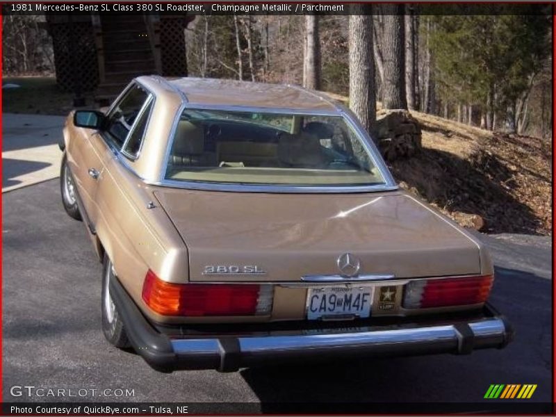 Champagne Metallic / Parchment 1981 Mercedes-Benz SL Class 380 SL Roadster