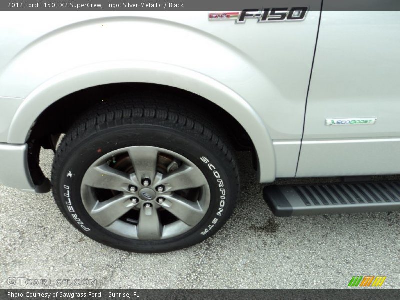 Ingot Silver Metallic / Black 2012 Ford F150 FX2 SuperCrew