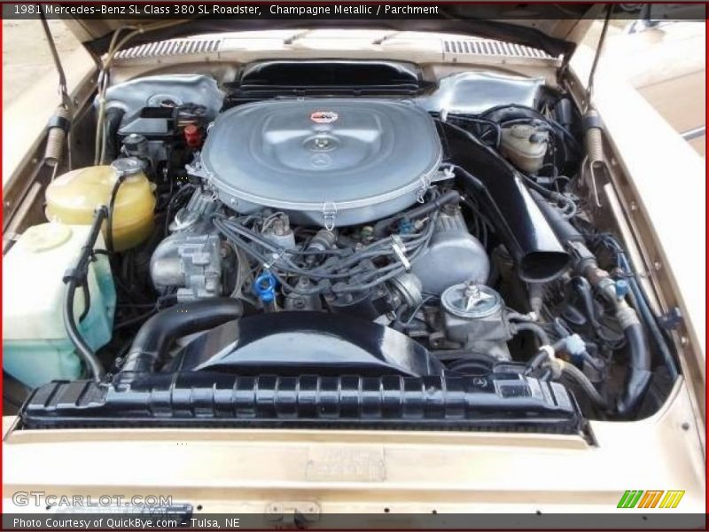  1981 SL Class 380 SL Roadster Engine - 3.8 Liter SOHC 16-Valve V8