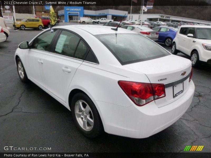 Summit White / Medium Titanium 2013 Chevrolet Cruze LT