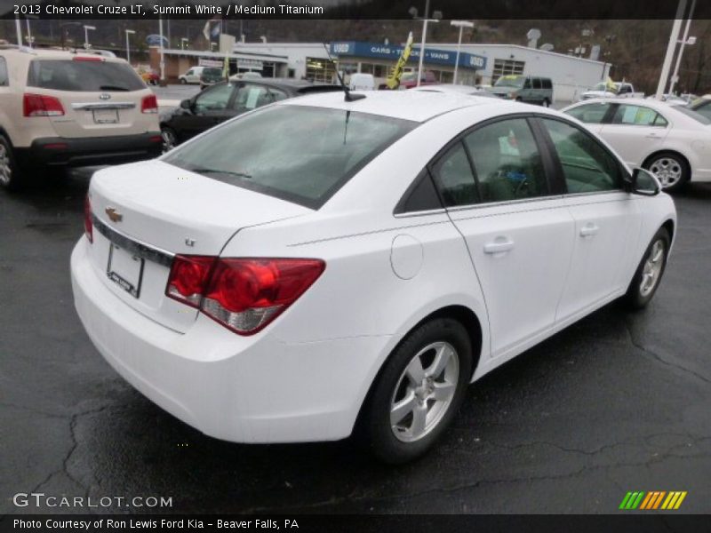 Summit White / Medium Titanium 2013 Chevrolet Cruze LT