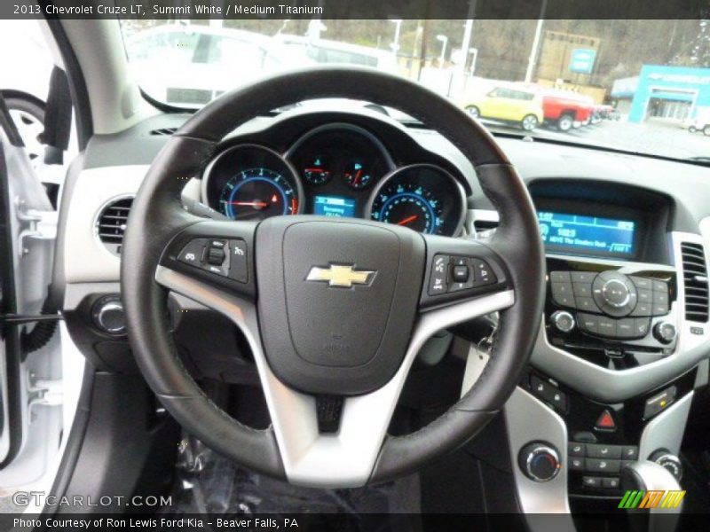 Summit White / Medium Titanium 2013 Chevrolet Cruze LT